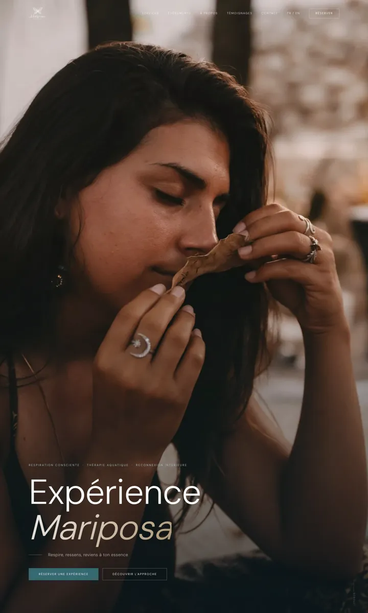 Exp&eacute;rience Mariposa — site de r&eacute;servation bien-&ecirc;tre Terrebonne